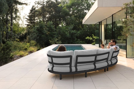 Gotland Lounge, комплект мебели c парными столиками антрацит/серый