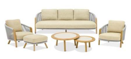 Avesta, комплект лаунж мебели тик/роуп