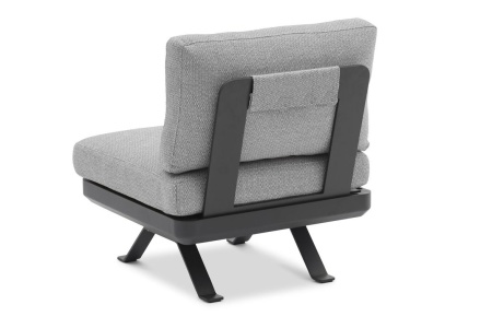 Lund A, комплект мебели антрацит/серый, алюминий