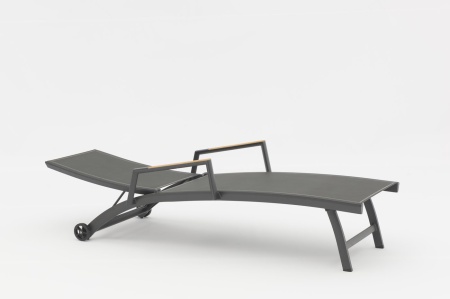 Andy, шезлонг антрацит, алюминий
