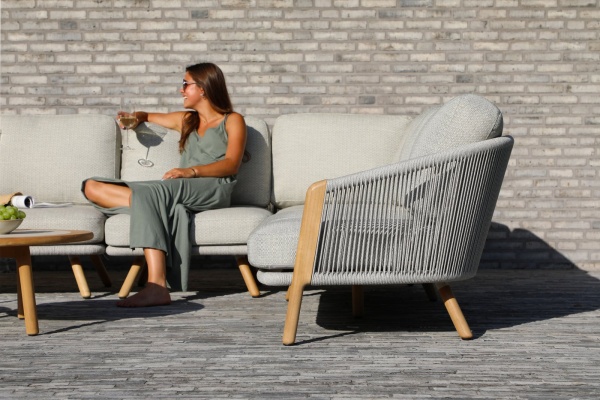 Avesta, угловой комплект лаунж мебели тик/роуп