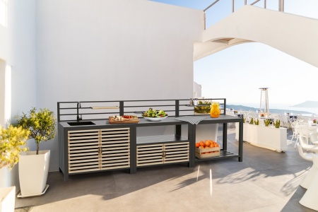 Bellac, уличная кухня антрацит/натуральный