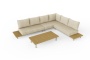 Goteborg, комплект лаунж мебели бежевый/натуральный