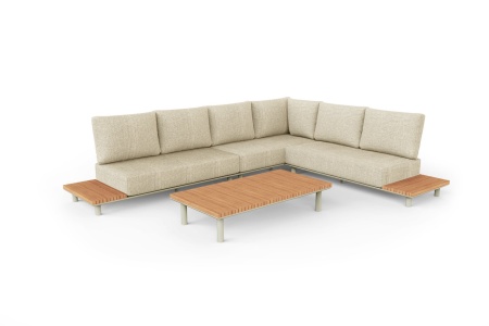 Goteborg, комплект лаунж мебели бежевый/натуральный