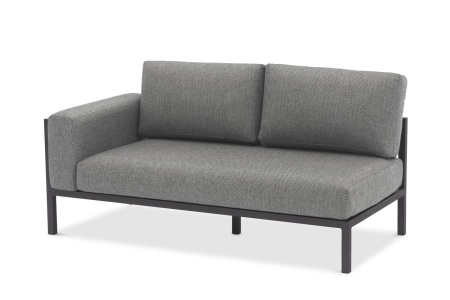 Угловой комплект Stockholm L c круглыми столиками (антрацит/серый)