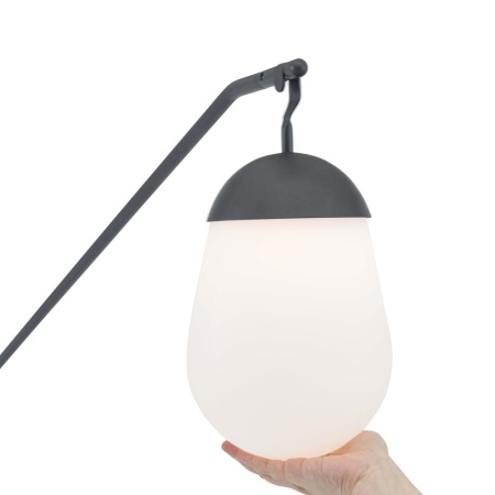 Solna 183см, торшер антрацит/натуральный