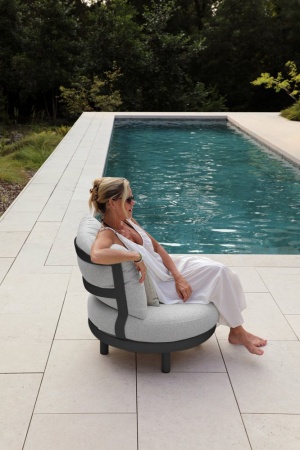 Gotland Lounge, комплект мебели c парными столиками антрацит/серый