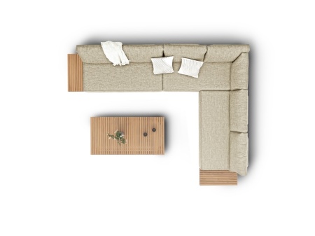 Goteborg, комплект лаунж мебели бежевый/натуральный