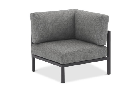 Угловой комплект Stockholm L c круглыми столиками (антрацит/серый)