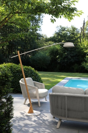 Solna 184см, торшер антрацит/натуральный