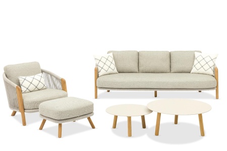 Avesta, комплект лаунж мебели тик/роуп