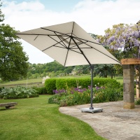 Варалло, зонт, антрацит\бежевый (комплект с утяжелителем и чехлом)
