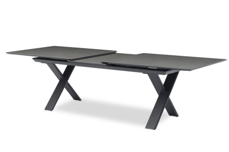 Timra, стол обеденный 280/340/400*100*H75 см антрацит/серый