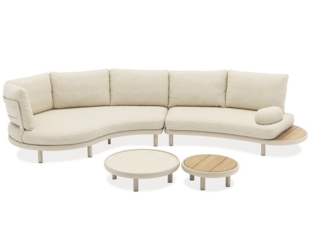 Gotland Lounge, комплект мебели c парными столиками бежевый Gotland Lounge, комплект мебели c парными столиками бежевый